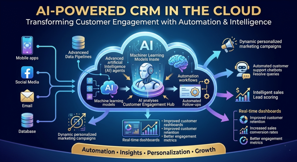 How AI-Powered CRM is Transforming Customer  Engagement in the Cloud