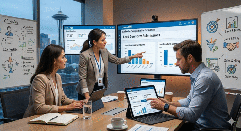 LinkedIn B2B marketing strategy for lead generation and professional networking